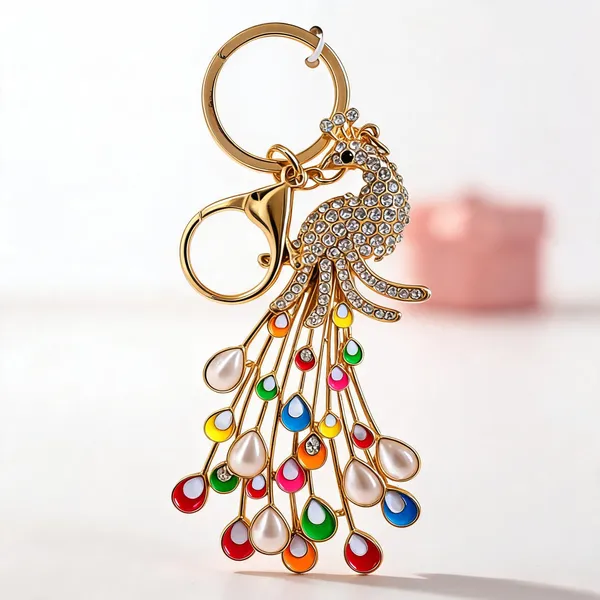 Multicolor_Crystal_Peacock_Cascading_Tail_Bag_Charm_Keychain