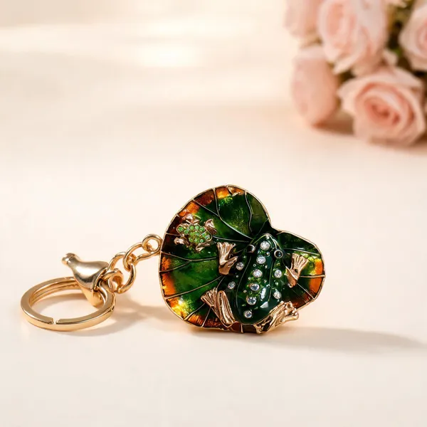 Emerald_Green_Crystal_Frog_Lily_Pad_Bag_Charm_Keychain