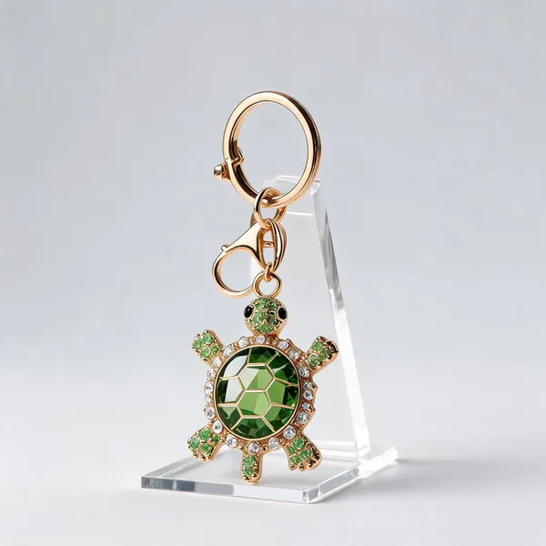 Emerald_Crystal_Turtle_Bag_Charm_Keychain
