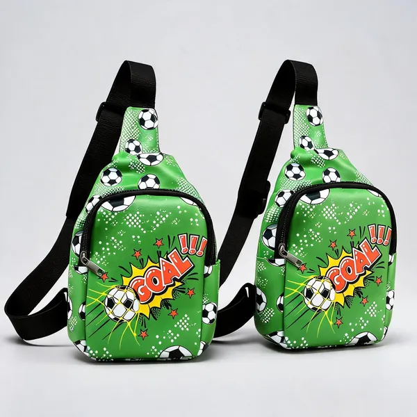 Green_Faux_Leather_Football_Goal_Kids_Crossbody_Chest_Bag