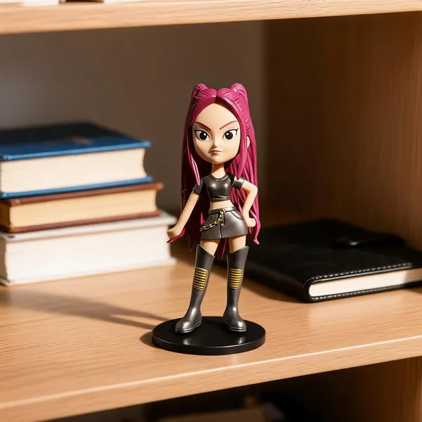 Pink_Rebel_Girl_Anime_Polyresin_Collectible_Figurine