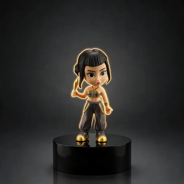 Golden_Blade_Huntress_Polyresin_Figurine_17.7_Cm