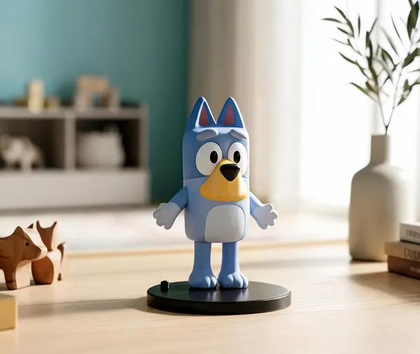 Blue_Cartoon_Dog_Polyresin_Collectible_Figurine