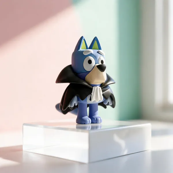 Vampire_Pup_Cartoon_Dog_Cape_Polyresin_Collectible_Figurine