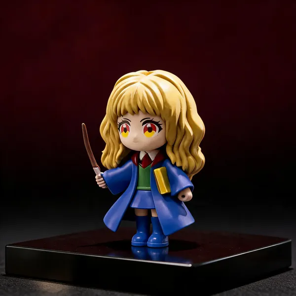 Magic_Academy_Girl_Wand_Book_Chibi_Polyresin_Collectible_Figure