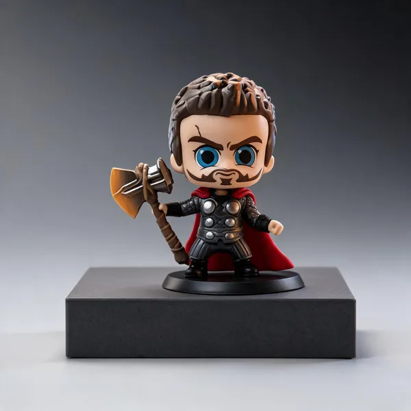 Thunder_Warrior_Chibi_Polyresin_Collectible_Figure_With_Hammer
