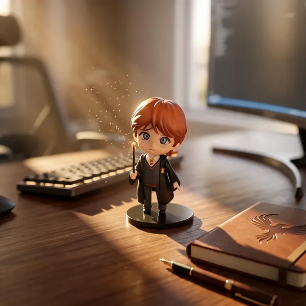 Magic_Academy_Red-Haired_Boy_With_Wand_Polyresin_Figurine