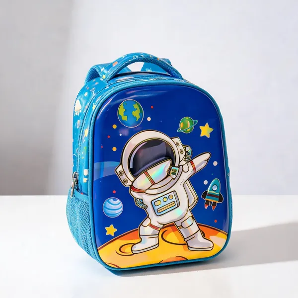 Blue_Leather_Rexine_Galaxy_Astronaut_3D_Print_Backpack_For_Kids