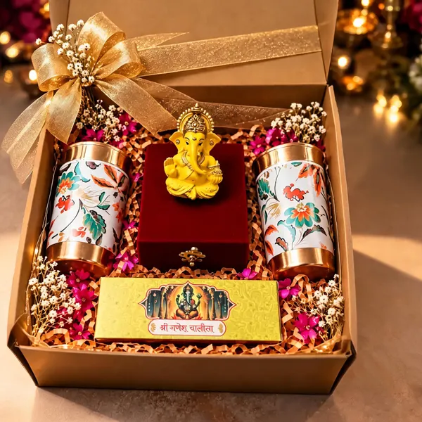 Ganesha_Idol_Festive_Gift_Hamper_With_Copper_Tumblers