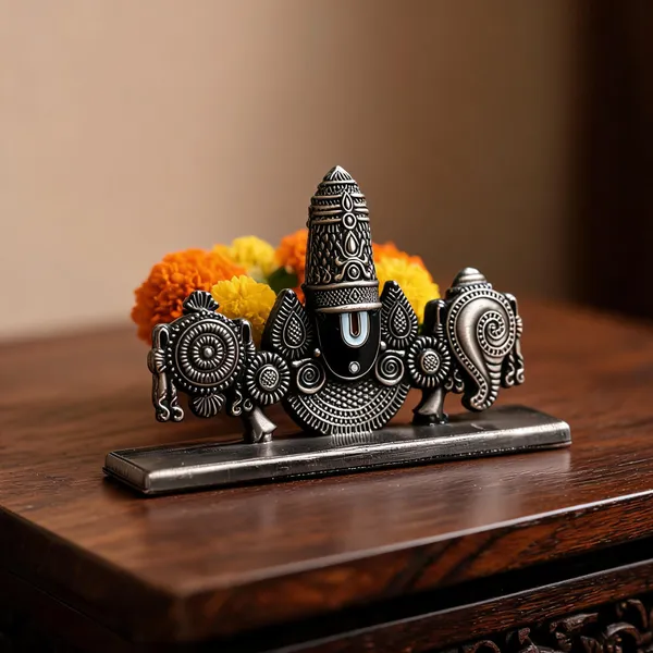 Polyresin_Silver_Finish_Lord_Venkateswara_Tirupati_Balaji_Idol