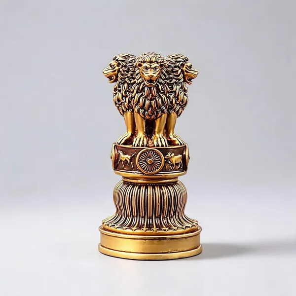 Resin_Ashoka_Lion_Capital_Statue_Golden_Finish