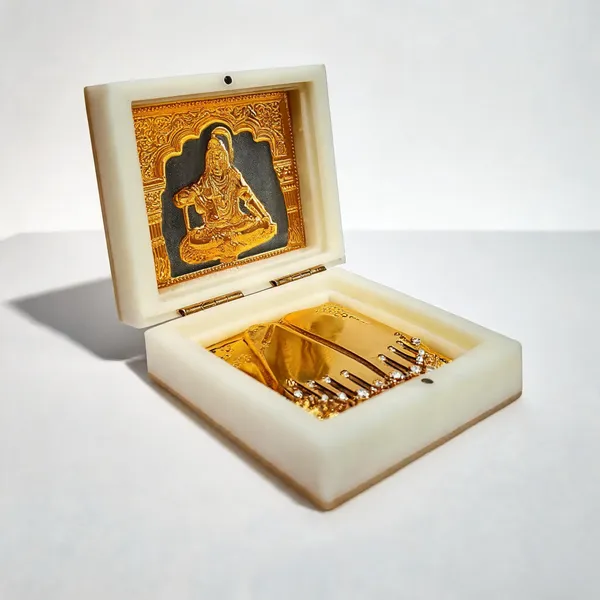 Polyresin_Gold_Plated_Lord_Shiva_Charan_Paduka_Photo_Frame