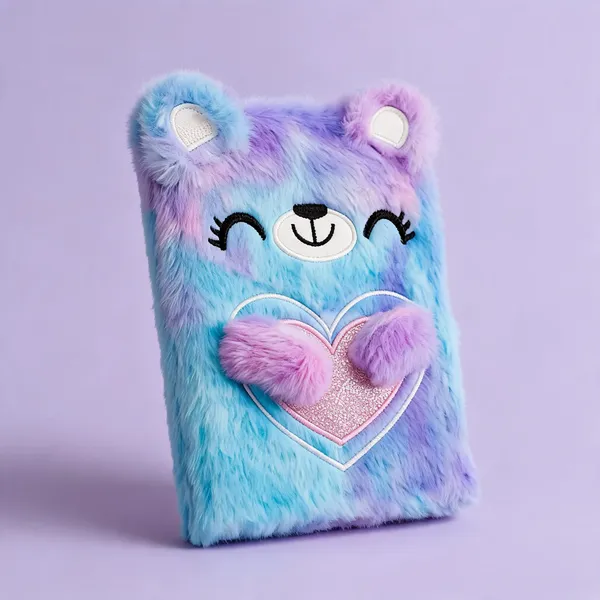 Tie_Dye_Fluffy_Plush_Notebook_Diary