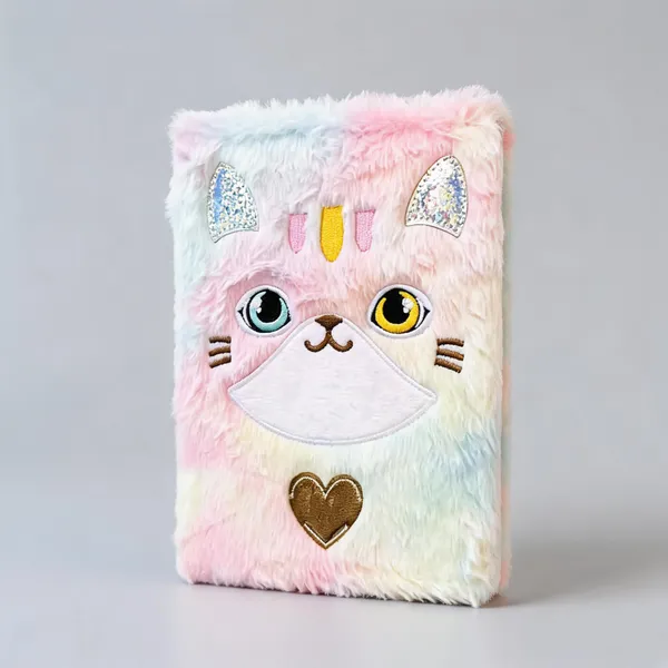 Plush_Cat_Faux_Leather_A5_Diary