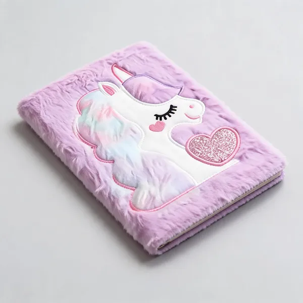 Pink_Plush_Unicorn_Faux_Leather_Diary