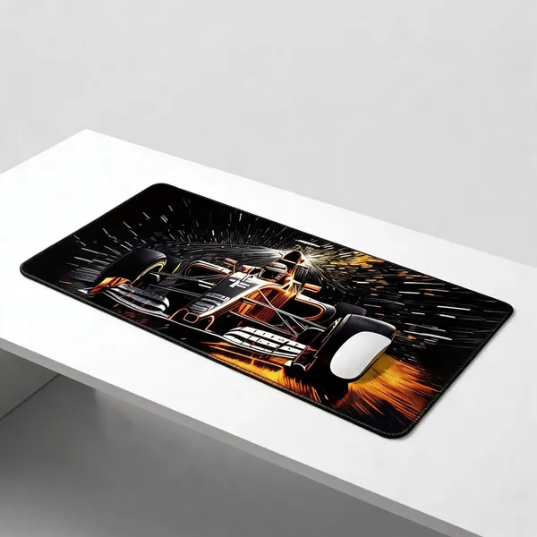 Formula_Racing_Car_Extended_Desk_Mat_Black_Orange