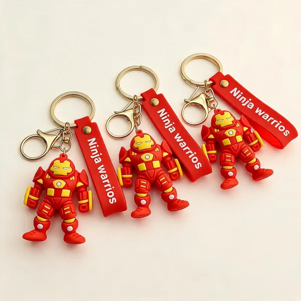 Iron_Man_Theme_Rubber_Plastic_Keychain