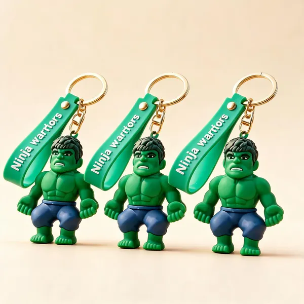Hulk_Theme_Rubber_Plastic_Keychain