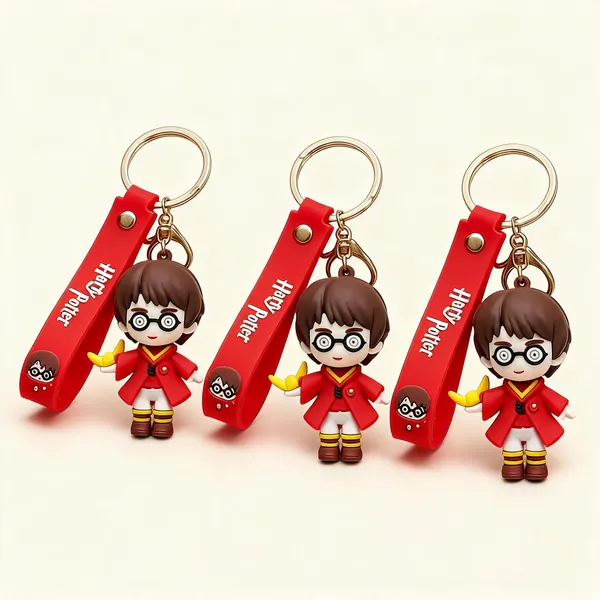 Wizard_Theme_Rubber_Plastic_Keychain