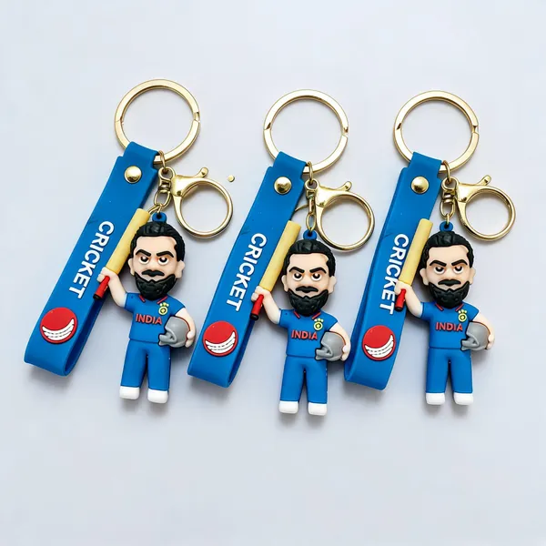 Virat_Kohli_Character_Rubber_Plastic_Keychain