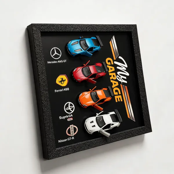 My_Garage_4-Car_Miniature_Die-Cast_Wall_Display_Frame