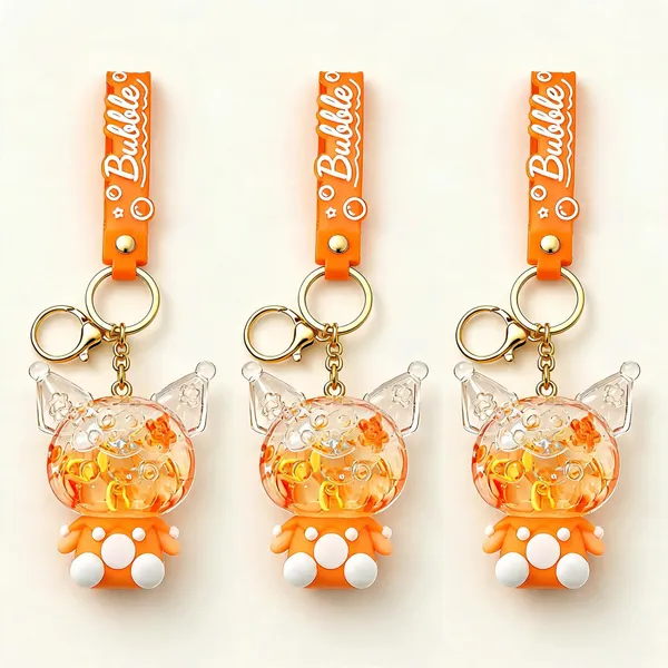 Orange_Acrylic_Floating_Liquid_Quicksand_Keychain