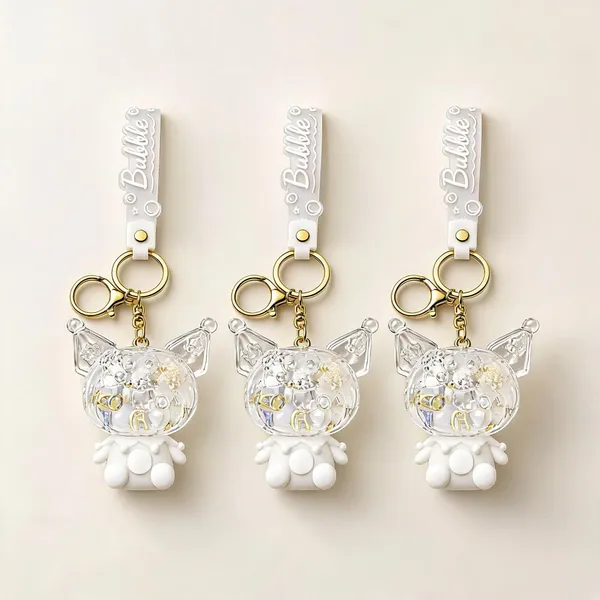 White_Acrylic_Floating_Liquid_Quicksand_Keychain