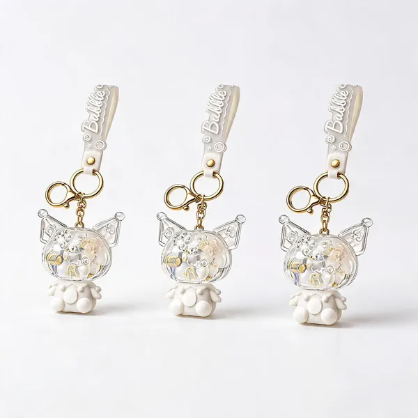 White_Acrylic_Floating_Liquid_Quicksand_Keychain
