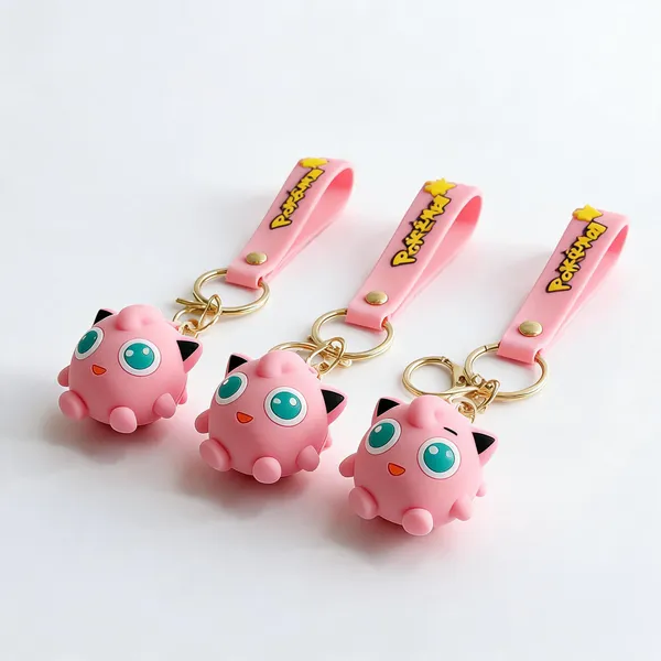 Pink_Silicone_Jigglypuff_Pokemon_3D_Character_Keychain