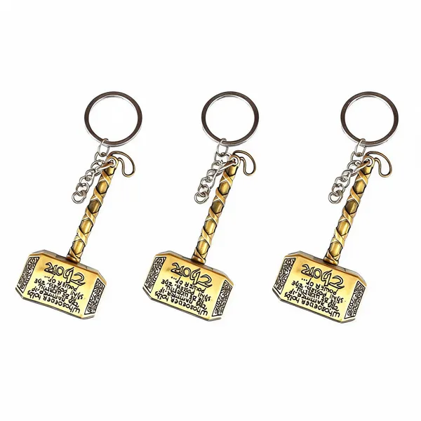Thor_Mjolnir_Hammer_Metal_Keychain
