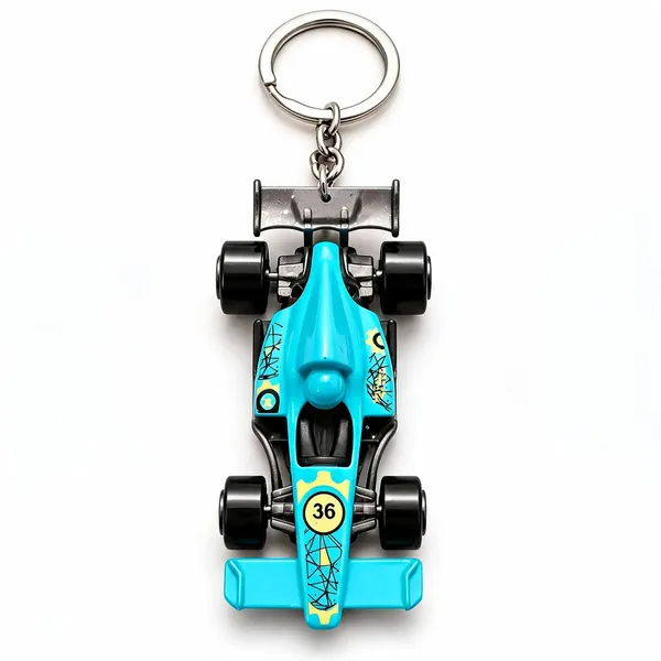 Blue_Plastic_3D_Formula_1_Racing_Car_Keychain