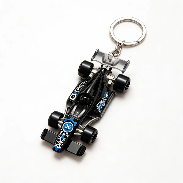 Black_Plastic_3D_Formula_1_Racing_Car_Keychain