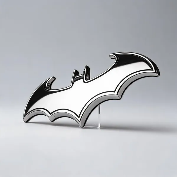 White_Metal_Batman_Bat_Emblem_Car_Badge_Decal