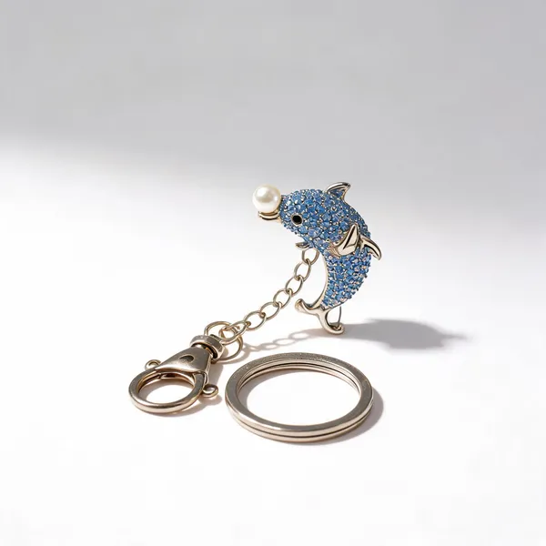 Blue_Dolphin_Sparkle_Stone_Bag_Charm_Keychain