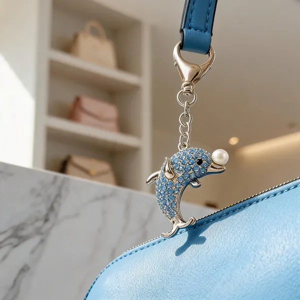 Blue_Dolphin_Sparkle_Stone_Bag_Charm_Keychain