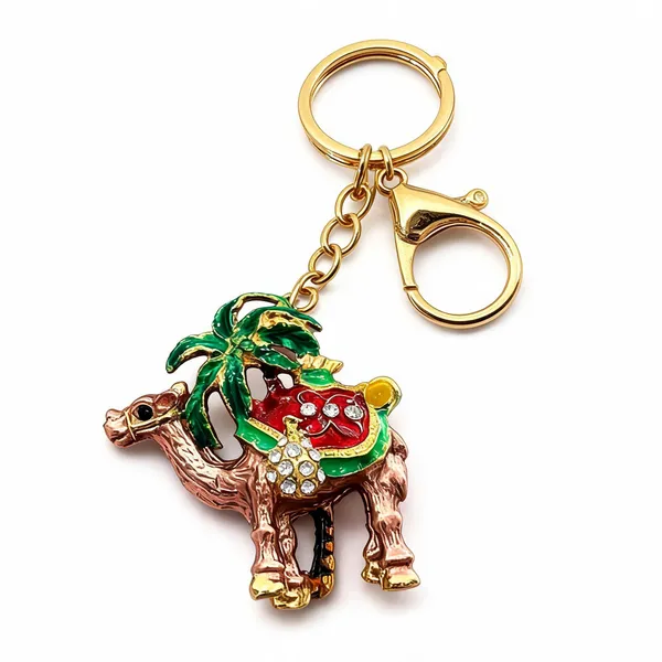 Desert_Oasis_Camel_Crystal_Bag_Charm_Keychain