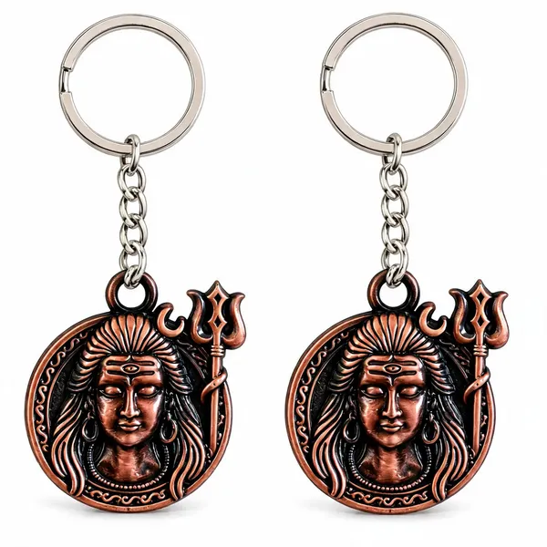 Bronze_Metal_Lord_Shiva_Antique_Face_Keychain