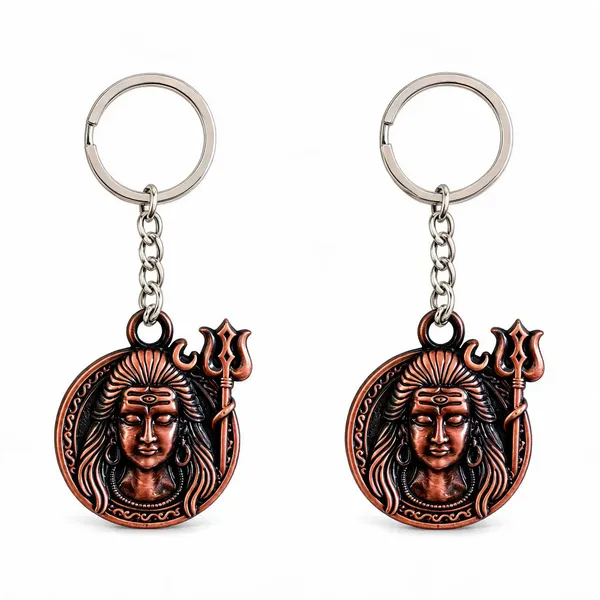 Bronze_Metal_Lord_Shiva_Antique_Face_Keychain
