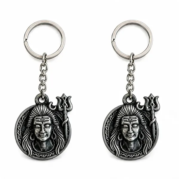 Gray_Metal_Lord_Shiva_Antique_Face_Keychain
