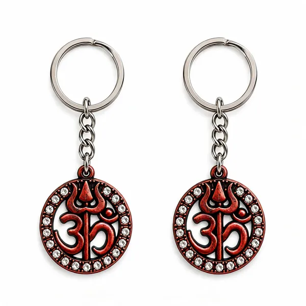Bronze_Om_Symbol_Round_Metal_Keychain