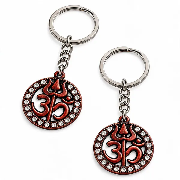 Bronze_Om_Symbol_Round_Metal_Keychain