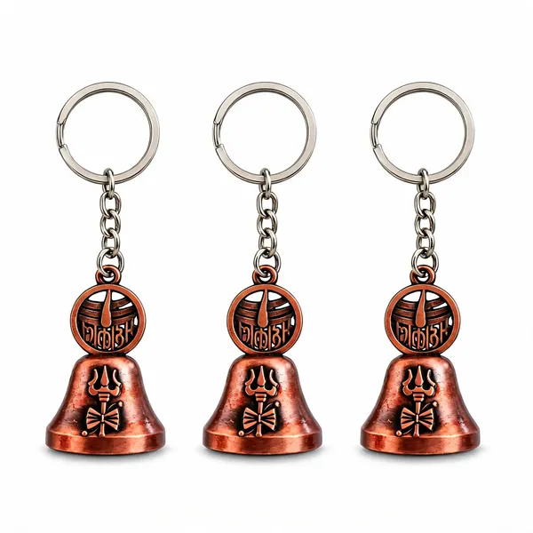 Bronze_Metal_Mahakal_Bell_Keychain