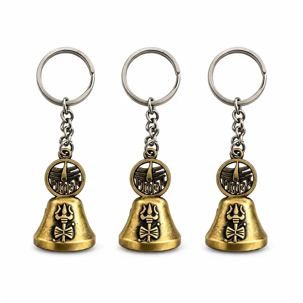 Gold_Metal_Mahakal_Bell_Keychain