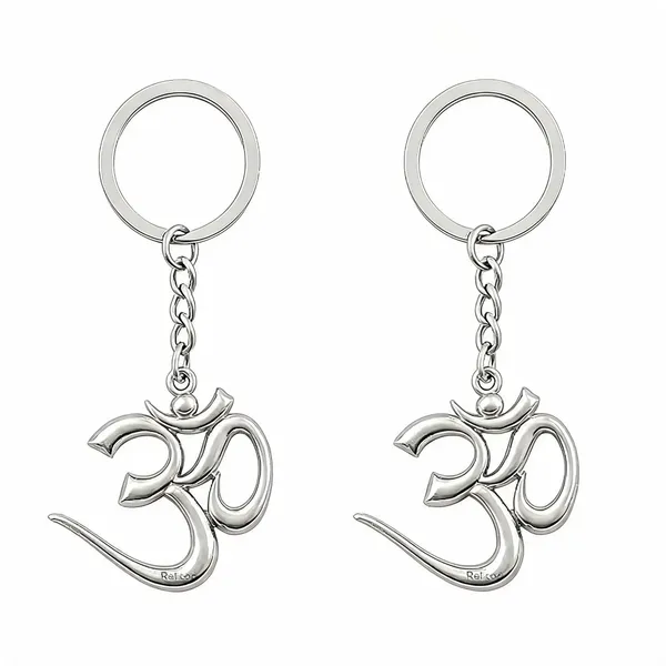 Silver_Metal_Om_Spiritual_Symbol_Keychain