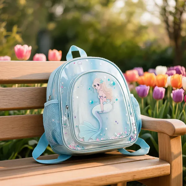 Leather_Rexine_Mermaid_Print_Backpack_For_Kids