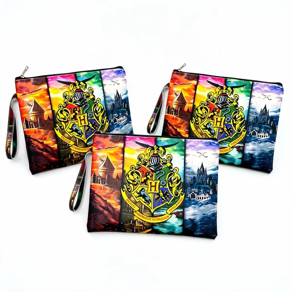 Faux_Leather_Wizarding_Theme_A4_Document_Pouch_With_Zip