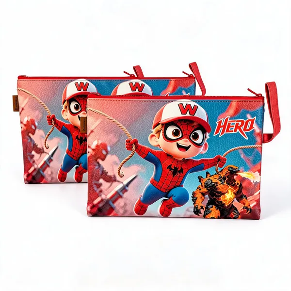 Faux_Leather_Web_Hero_Cartoon_Print_A4_Document_Pouch
