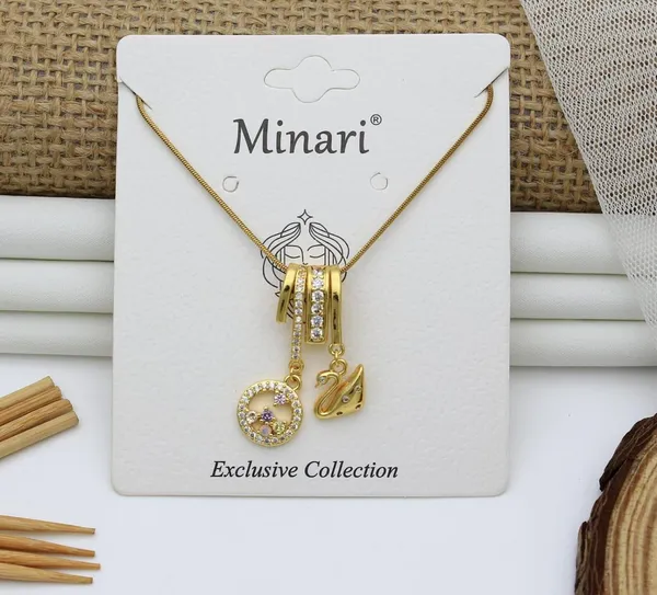 Gold_Tone_Crystal_Charm_Necklace_For_Women