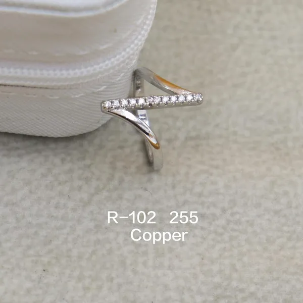 Gold_Tone_Teardrop_Pendant_Necklace_And_Copper_Rhinestone_Chevron_Ring