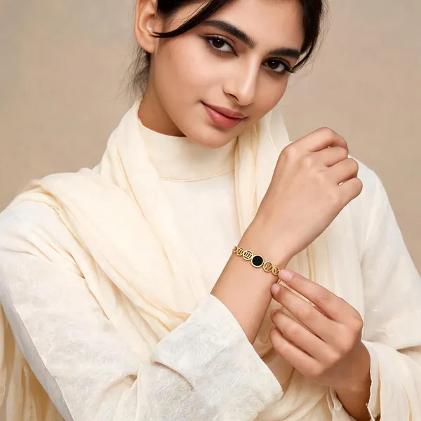 Gold_Tone_Initial_Charm_Cuff_Bracelet_For_Women